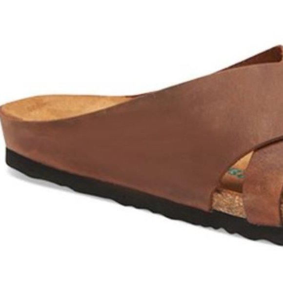 Comfortfüße | Brown Jesse Leather Sandal - Picture 2 of 2